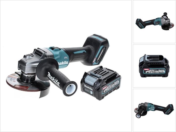 Produktbild Makita GA 005 GD1 Akku Winkelschleifer 40 V max. 125 mm Brushless XGT + 1x Akku 2,5 Ah - ohne Ladeg (125 mm)