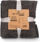 Actual product image Giftdecor Bettdecke dunkelgraue Seide 130x160cm (160 x 130 cm)