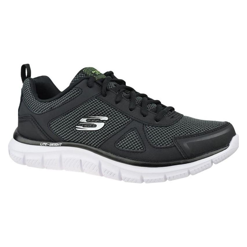 Skechers, Herren, Sneakers, Track-Bucolo 52630-Bkw (52630-Bkw M 46), Schwarz, (46)