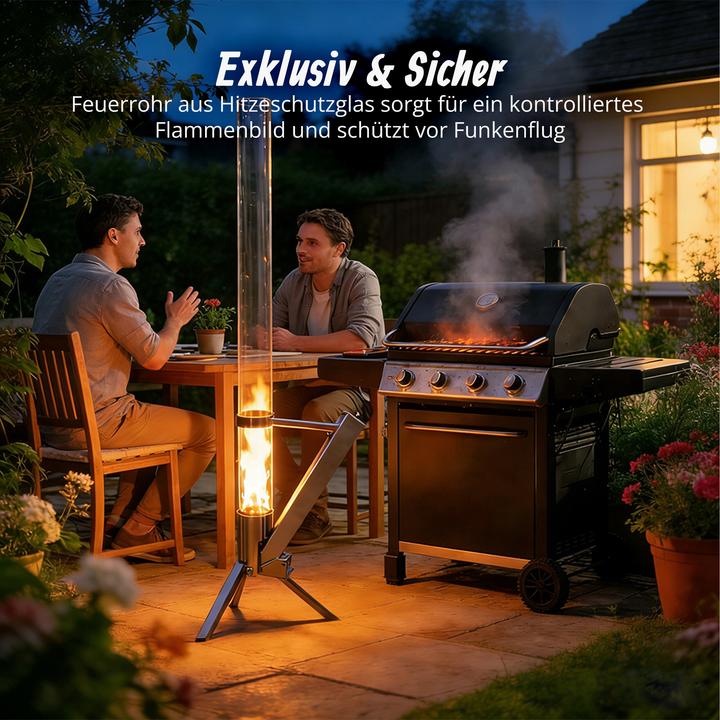 Productafbeelding Relaxdays Feuerrohr-Pelletfackel