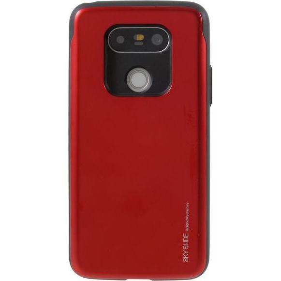 Goospery i Jelly Metal Series (LG G5), Smartphone Hülle, Rot