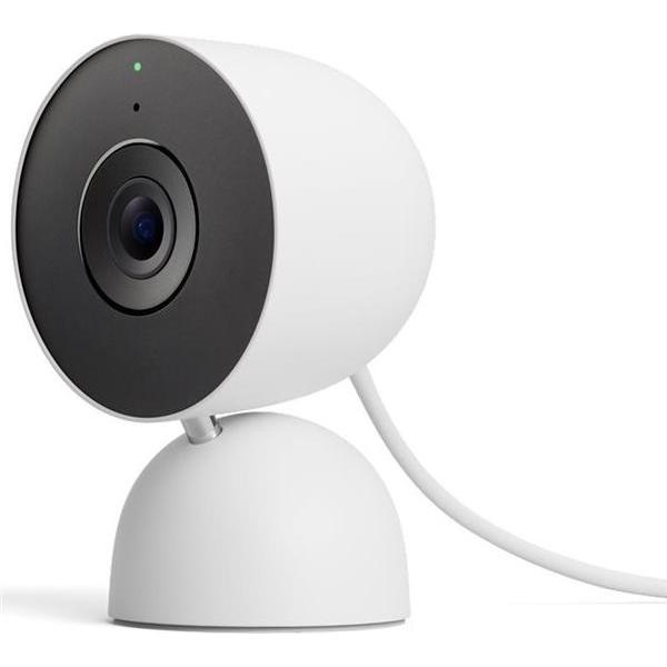 Google Nest Cam Indoor, Snow, Wired, 3rd, Netzwerkkamera, Weiss
