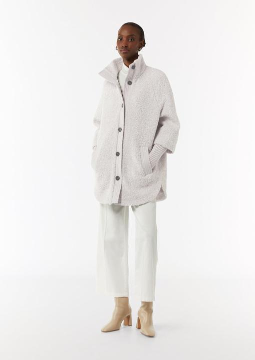 Produktbild Comma Bouclé-Mantel mit Strickdetails