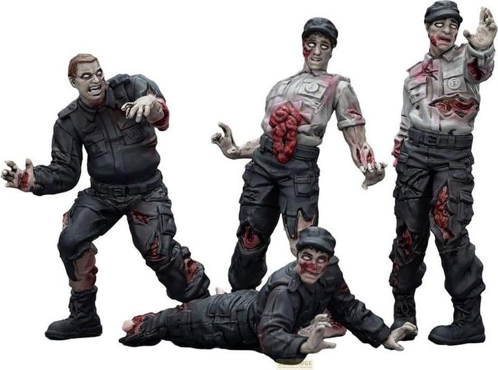 Produktbild Joy Toy Zombie Dark Source Actionfiguren 4er-Pack Security Guards 8 cm