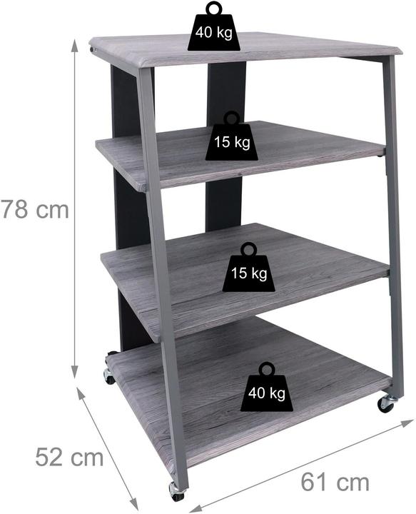 Produktbild Relaxdays Hifi Rack (61 x 52 x 78 cm)