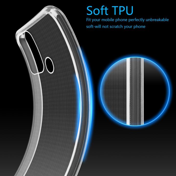 Produktbild Cadorabo Hülle für ZTE Blade A52 Ultra Slim Silikon Schutz TPU Case (ZTE Blade A52)