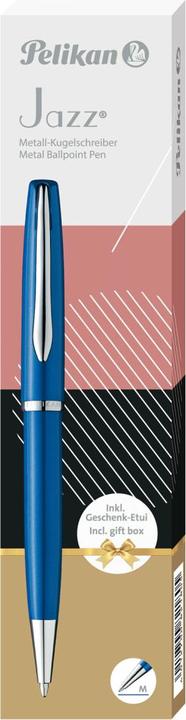 Actual product image Pelikan Ballpoint Pen Jazz Noble Elegance K36 Sapphire Blue Folding Box (Sapphire blue, 1 x)