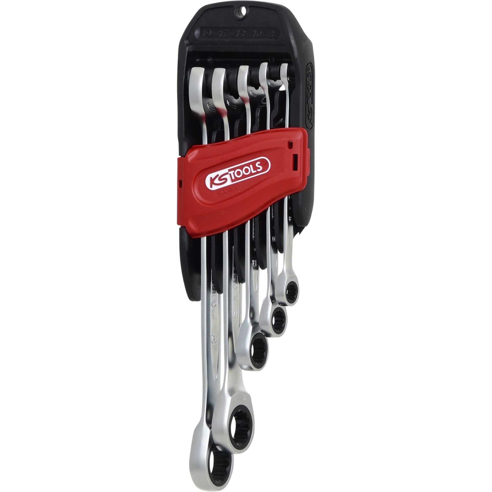 KS Tools, Schraubenschlüssel, DUO GEARplus Ratschenringmaulschlüssel-Satz 503.5 (19 mm)