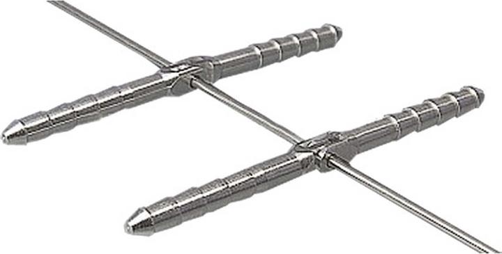 MP Jet charnière à goupille alu 3/50mm 6pcs "fil de fer