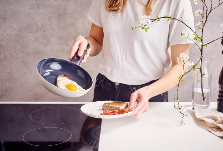Actual product image Brabantia Indu+ frying pan, 20 cm, non-stick (Frying pan, Aluminium, 20 x 8 cm)