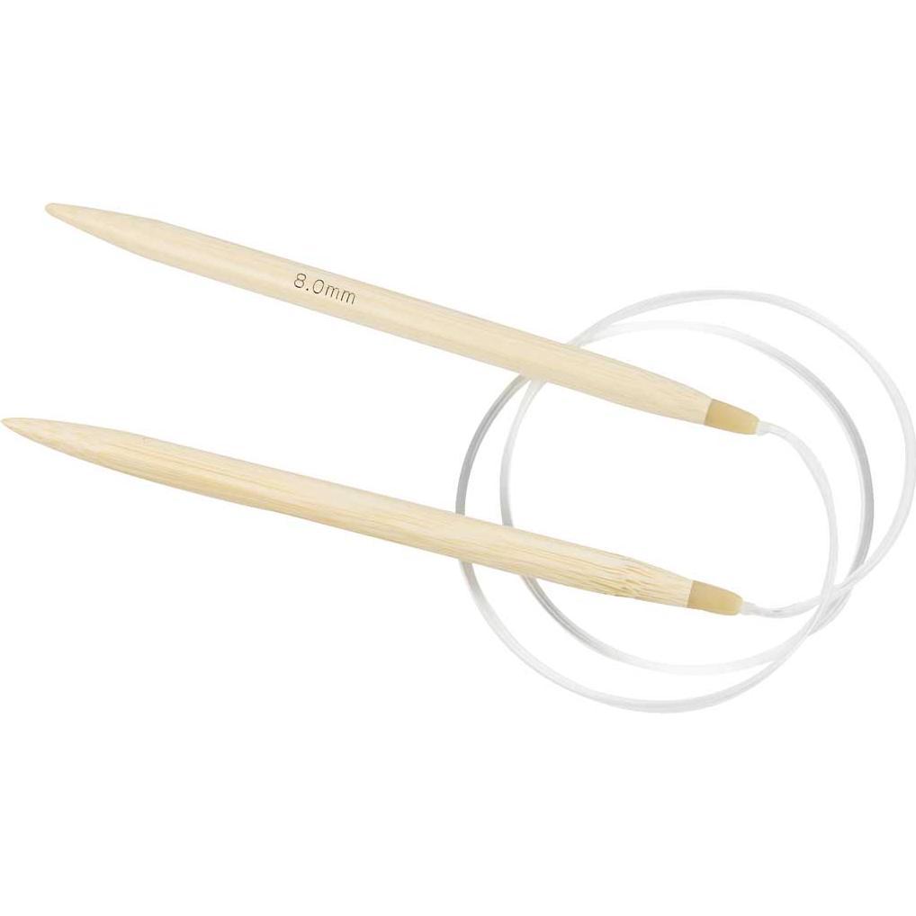 Creativ Company Circular Knitting Needle, Aghi + Ferri, Grigio