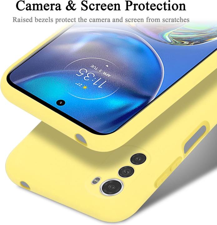 Productafbeelding Cadorabo TPU Liquid Silicone Hoesje Cover voor Motorola MOTO E32 4G / E32S (Motorola Moto E32s)
