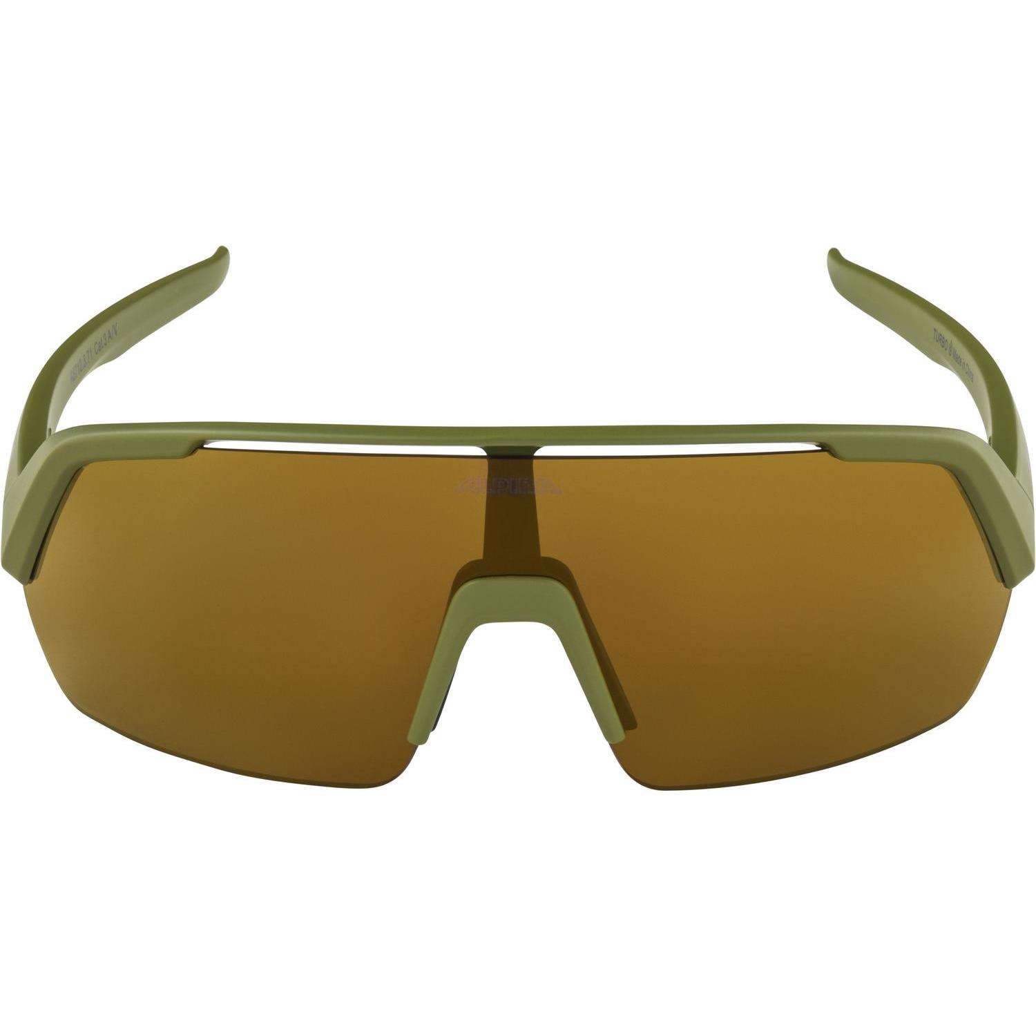 Thumbnail - ALPINA SPORTS, Herren, Sportbrille, Turbo (olive matt, Gold), Grün