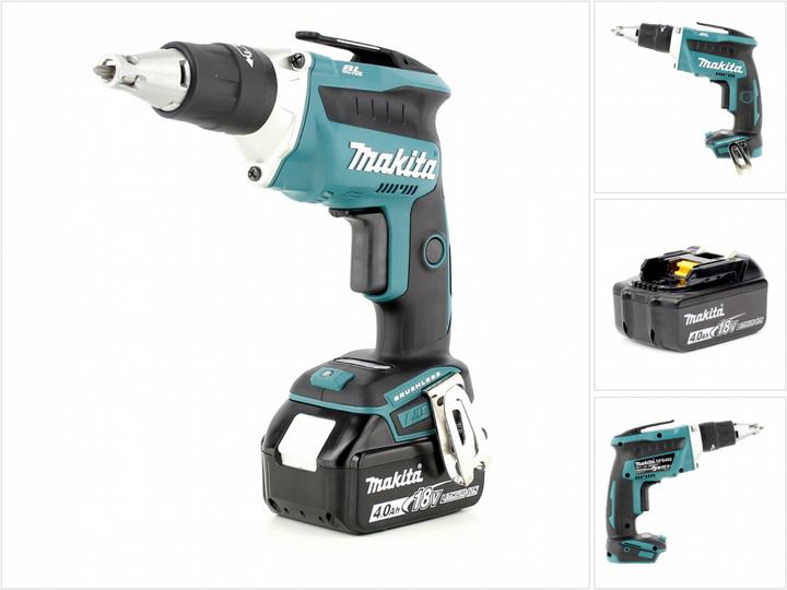 Produktbild Makita DFS 452 M1 Akku Schnellbauschrauber 18V Brushless + 1x Akku 4,0Ah - ohne Ladegerät (Schlagschrauber)