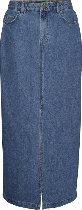 Vero Moda Hohe Taille Langer Rock Jeansrock
