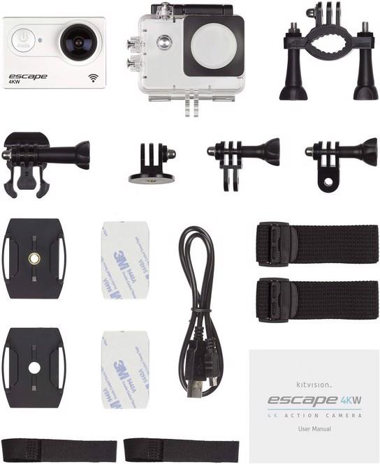 Actual product image Kitvision Escape 4KW WiFi 4K Action Camera (25p, 4K, Wi-Fi)