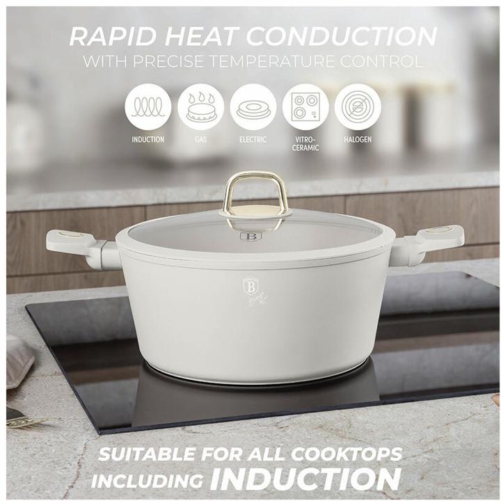 Actual product image BerlingerHaus Sahara Collection (28 cm, Pot, Saucepan, Casserole + Stewpot, Aluminium)