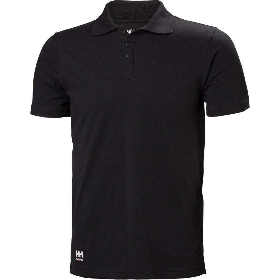 Helly Hansen Workwear, Arbeitsjacke, Marškinėliai HELLY HANSEN Manchester Polo, juodi M (M)