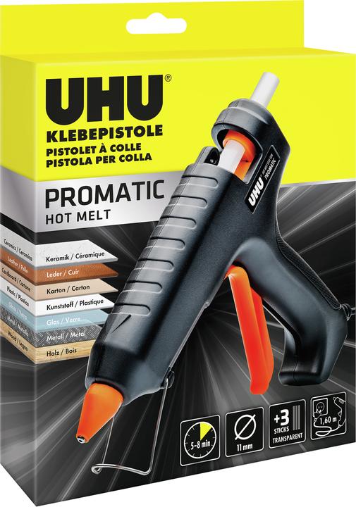 Image du produit UHU PROMATIC HOT MELT Heissklebepistole schwarz, orange, 1 St.