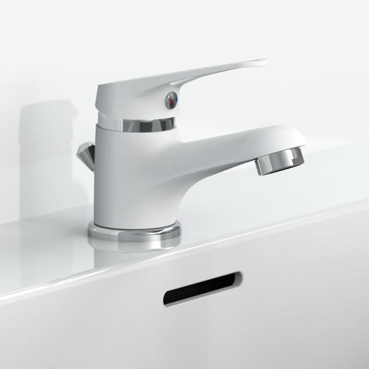 Produktbild Eisl Wasserhahn Bad SPEED Waschtischarmatur Weiss Chrom Einhebelmischer Mischbatterie NI075SCR-W