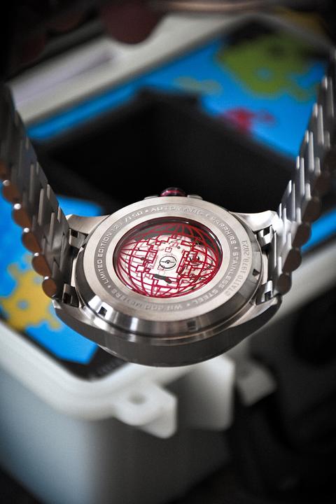 Actual product image Nubeo NB-6082-SI-11 Men's watch Quasar Automatic Limited 48mm 20ATM