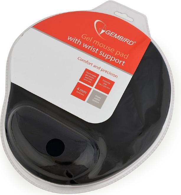 Actual product image Gembird MP-GEL-BLACK mouse pad