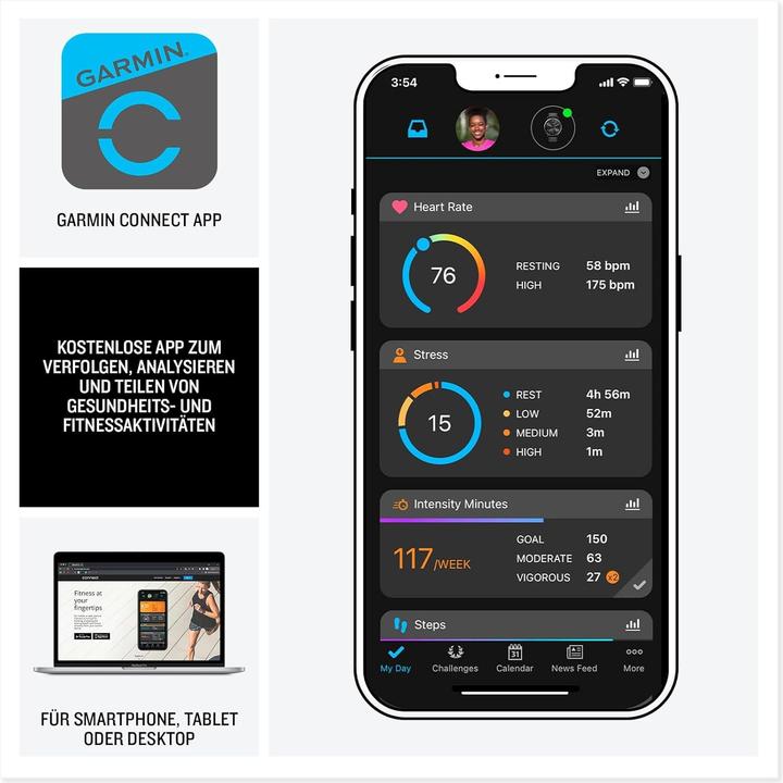 Actual product image Garmin Forerunner 165 (43 mm)