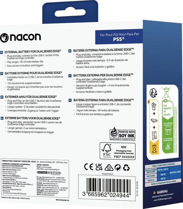 Produktbild Nacon Gaming Akku-Pack (PS5)