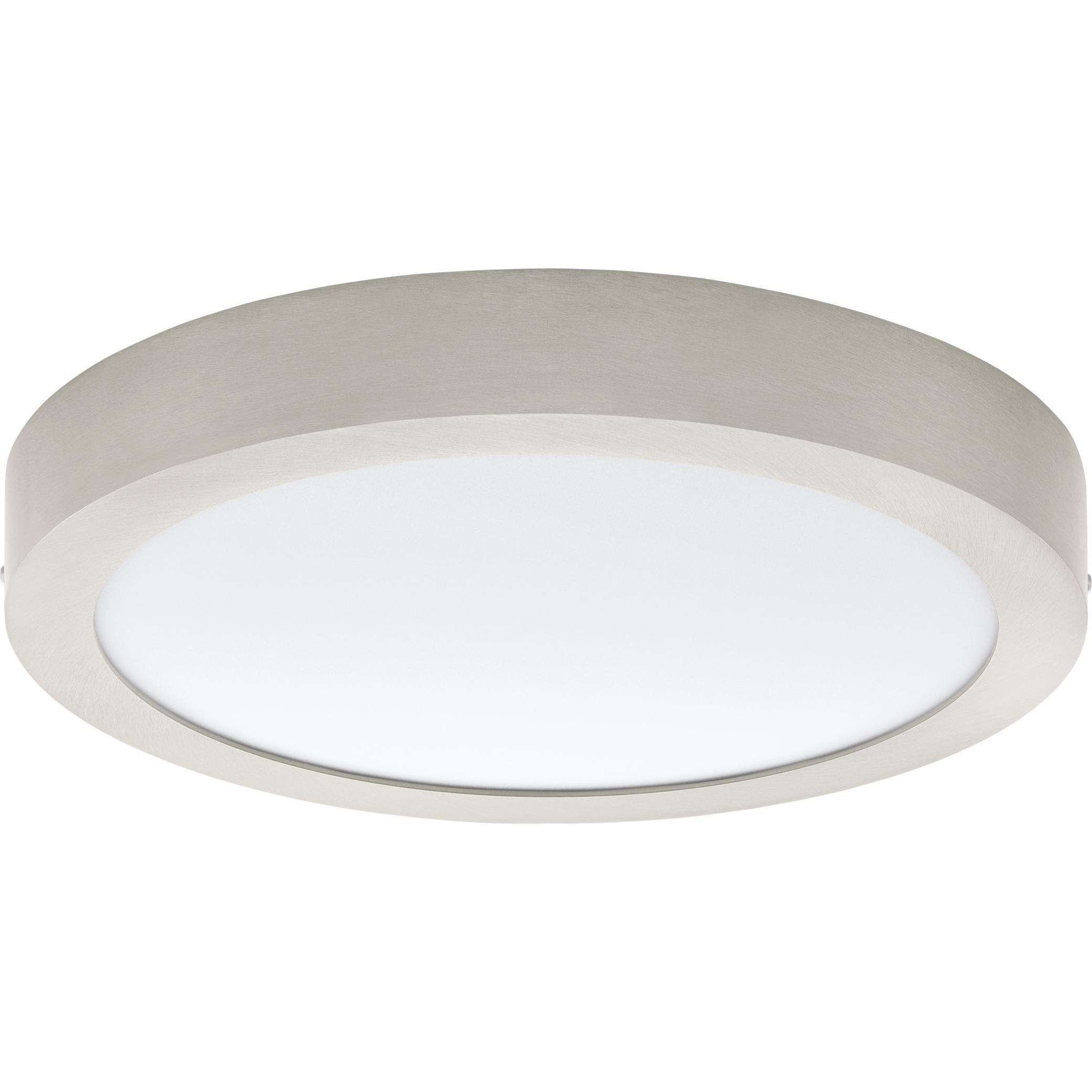 EGLO, Wandleuchte + Deckenleuchte, Fueva 1 LED-Aufbauspot Nickelmatt (2200 lm)