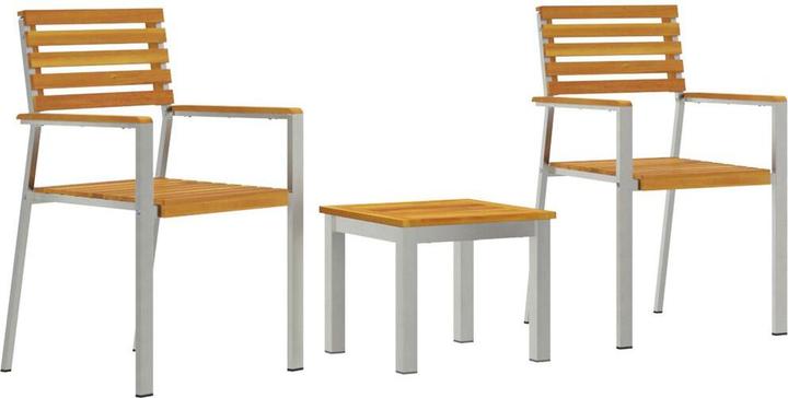 Actual product image vidaXL 3-piece garden dining set solid wood acacia