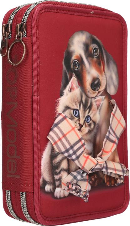 Produktbild Top Model TOPModel - Double Pencil Case FUR EVER FRIENDS - Deep, Warm Red