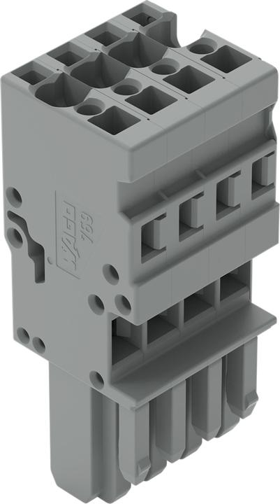 Produktbild Wago 1 Conductor Female Plug, 4 Pole Grey (Diverse)