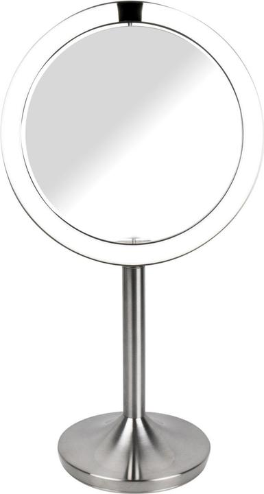 Homedics Twist Make-up-Spiegel Freistehend Rund Edelstahl (16 x 16 x 37 cm)