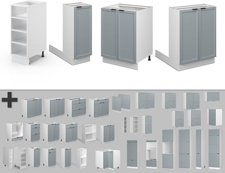 Produktbild Vicco Kücheninsel Fame-Line (60 x 82 x 82 cm)