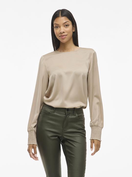 Image du produit Vila VIELLETTE Rundhals Oberteil mit langen Ärmeln (42)