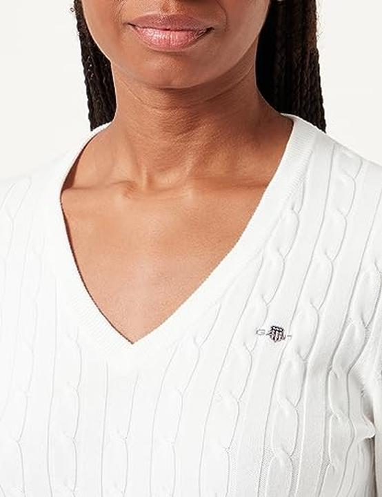 Image du produit GANT Stretch Cotton Cable V-Neck (M)