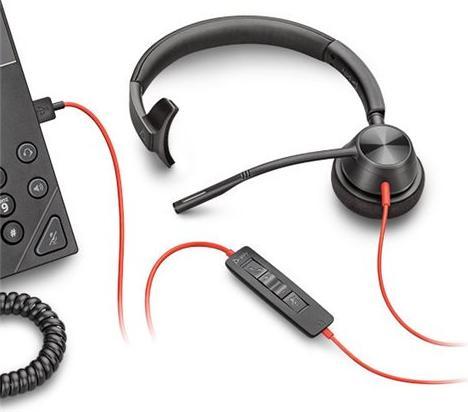 Actual product image Poly HP Blackwire 3315 USB-A Headset, 207 g (Cable, USB-A)