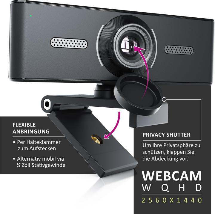 Produktbild Aplic Webcam 2K (5 Mpx)