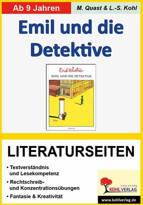 Produktbild Emil und die Detektive / Literaturseiten (Deutsch, Lynn-Sven Kohl, Moritz Kohl Quast, 2007)