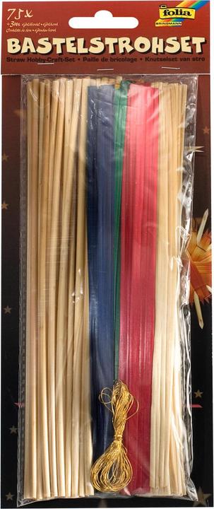 Produktbild Folia Bastelset Strohhalme 75 Stück (75x)