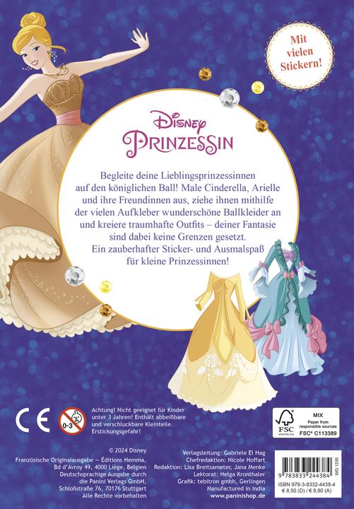 Immagine prodotto Panini Disney Prinzessin: Mein liebster Styling-Spass (Tedesco, Disney, Panini, 2024)