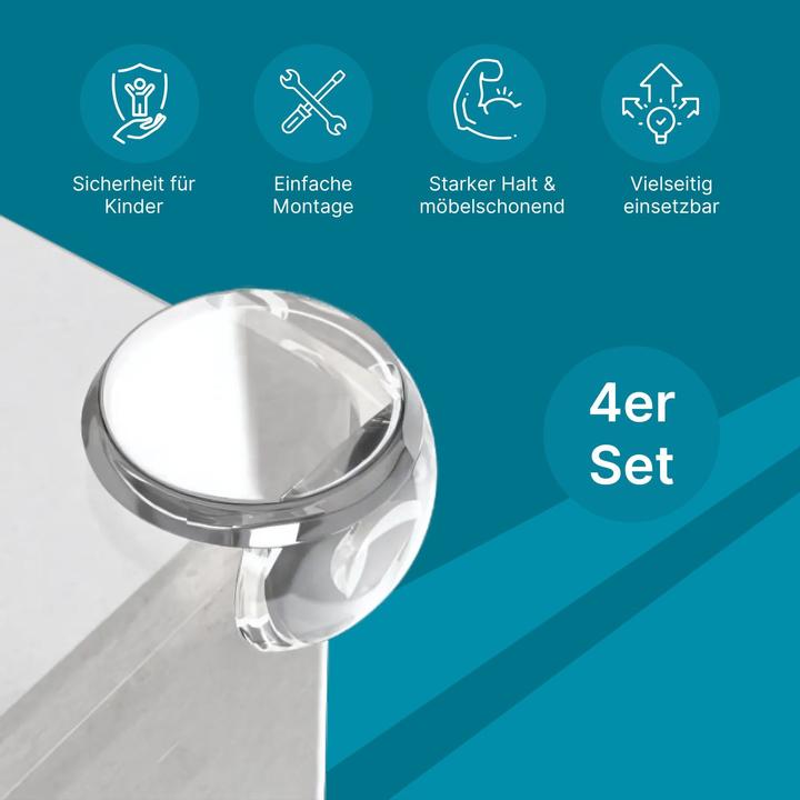 Produktbild Hermex Kantenschutz Eckenschutz Kindersicherung Ecken 4er Set