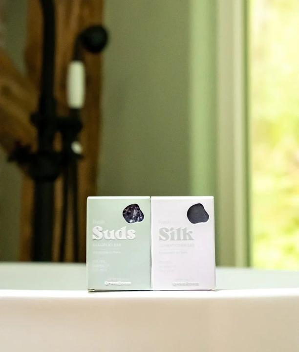 Actual product image Green Room Shampoo & Conditioner Set Fresh (Solid shampoo)