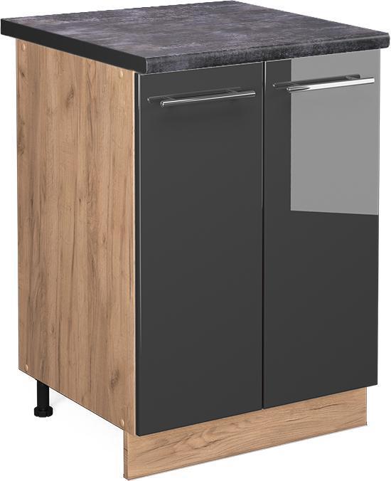 Anthracite high gloss, Charcoal, Gold power oak