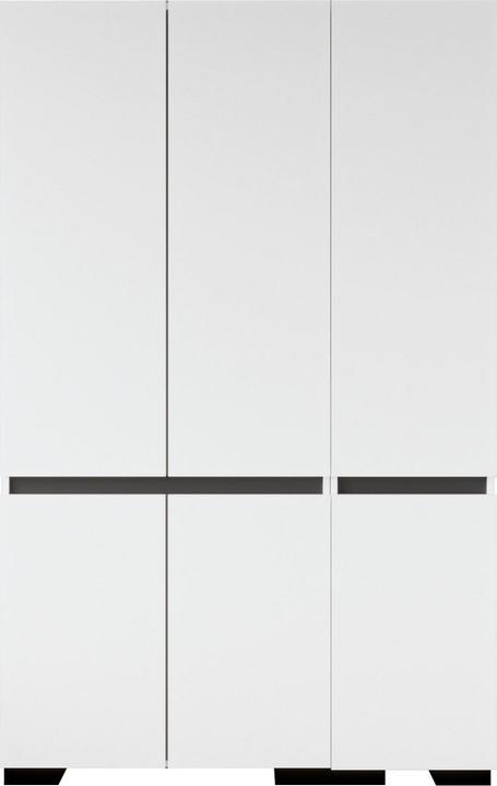 Homitis Floransa 135 White Wardrobe (135 x 52 x 210 cm)