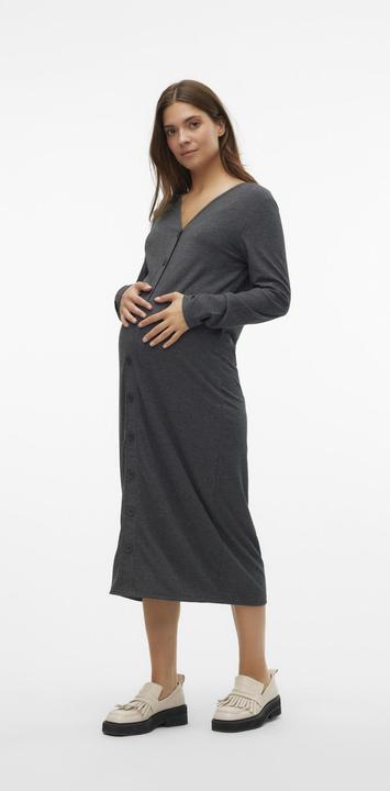 Produktbild Mamalicious Normal geschnitten V-Ausschnitt Midikleid Kleid (M)