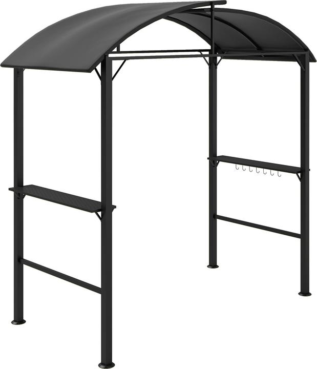 Actual product image Outsunny Grillpavillon Stahl, Polyester Dunkelgrau (233 cm, 110 cm)