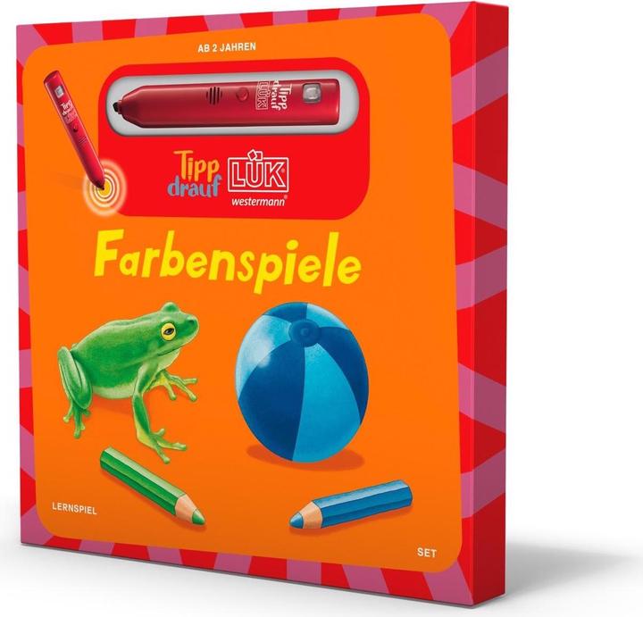 Tipp-drauf Bilderbuch Farbenspiele + Stift (Deutsch)