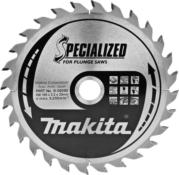 Immagine prodotto Makita Lama SPECIALIZED per sega circolare ad affondamento 165/20