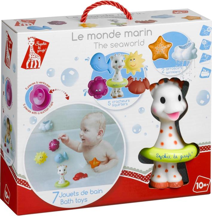 Actual product image Vulli Sophie la girafe bath toys 7 pcs. 10m + Fresh Touch 523428